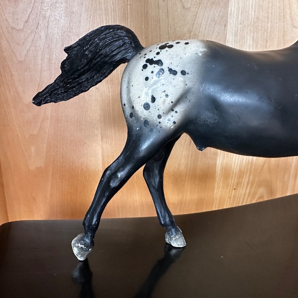 Vintage Breyer Running Stallion Black Appaloosa #127 - Picture 6 of 15